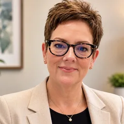 Portrait of Karen Heatherly, high school principal
